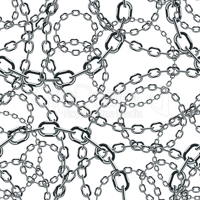 metal chain seamless vector background.