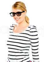 Beautiful fashion woman wearing sunglasses