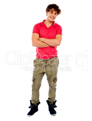 Full length view of a handsome young guy Full length view of a handsome young guy