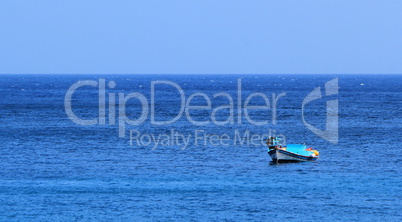 Peaceful small boat