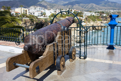 Medieval Cannon at the Balcon de Europa