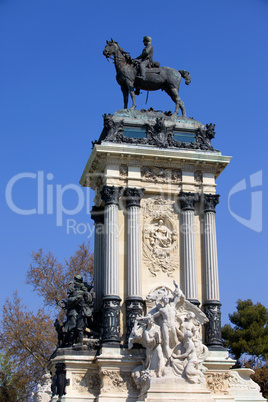 Monument to King Alfonso XII in Madrid