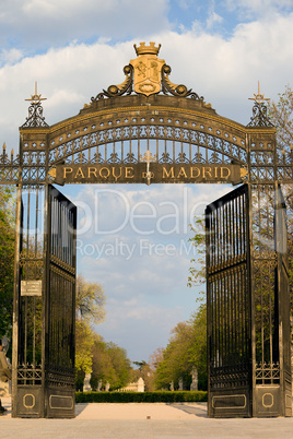 Retiro Park Entrance in Madrid