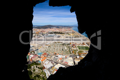 View from Inside of the Gibraltar Rock