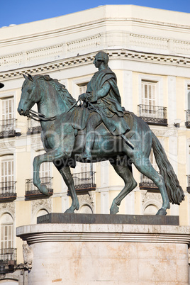 King Charles III Statue in Madrid