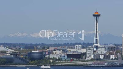 Seattle Mountains with Space Needle