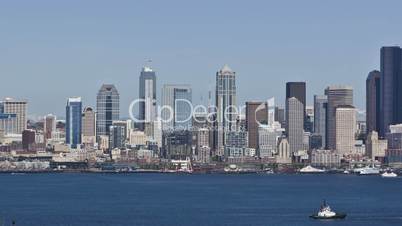 Seattle Skyline Cargo Freighter