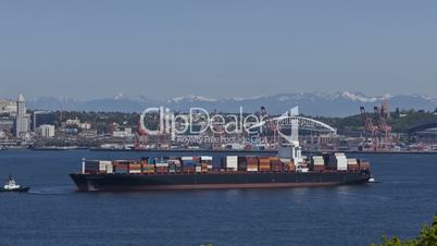Seattle Container Ship