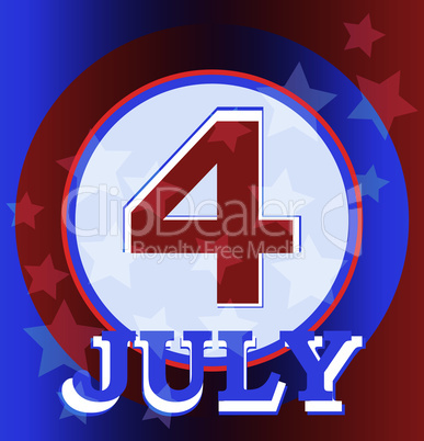 4th of July independence day background. vector