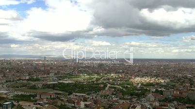 timelapse clouds over the city