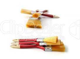 Paint-brush on a white background