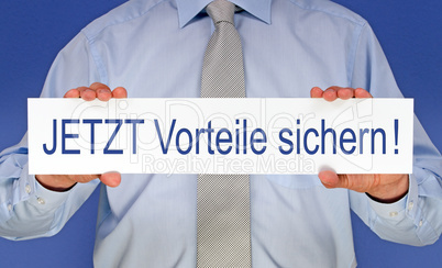 JETZT Vorteile sichern !