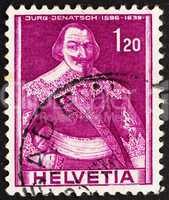 Postage stamp Switzerland 1941 Jurg Jenatsch, Jorg, Political Le
