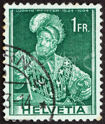 Postage stamp Switzerland 1941 Ludwig Pfyffer, Swiss Military Le