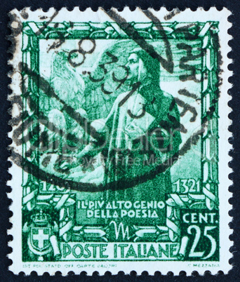 Postage stamp Italy 1938 Dante Alighieri, poet