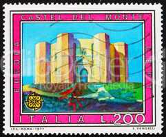 Postage stamp Italy 1977 shows Castel del Monte, Andria, Italy