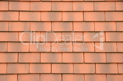 horizontal picture of tiles on a roof