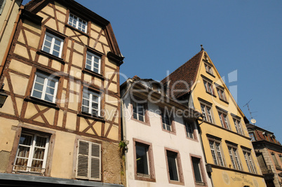 France, Alsace, renaissance house in Colmar