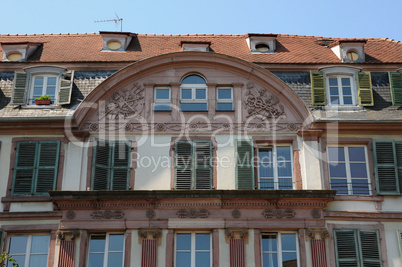 France, Alsace, renaissance house in Colmar