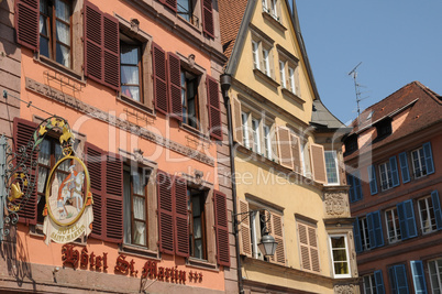 France, Alsace, renaissance house in Colmar