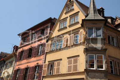 France, Alsace, renaissance house in Colmar