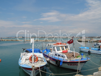 Hafen in Side, Türkei