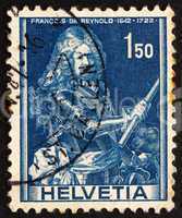 Postage stamp Switzerland 1941 Francois de Reynold, Soldier