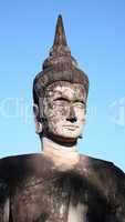 Historic buddha sculpture in Laos