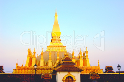 Golden wat in Vientiane,Laos