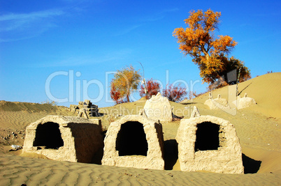 Tombs in the desert