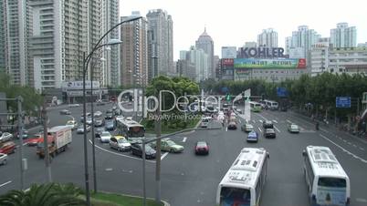 Autoverkehr in Shanghai