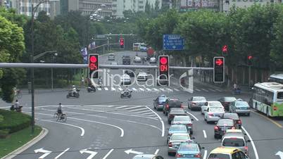 Autoverkehr in Shanghai