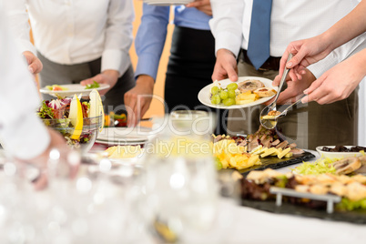 Business catering food for company celebration