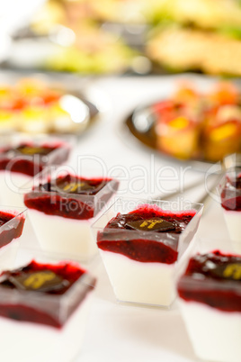 Catering dessert mini creamy appetizers