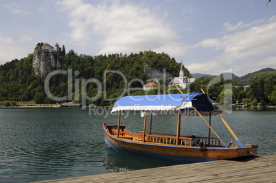 Pletna-Boot am See von Bled, Slowenien