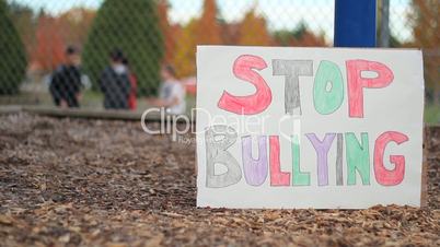 Students Bullying Another Student On School Yard