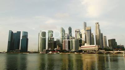 Singapore cityscape at sunrise