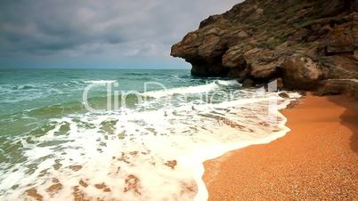 seascape in a quiet bay.