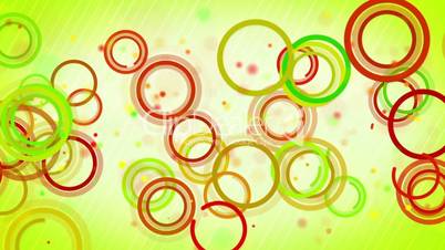 circles lines green red loop background
