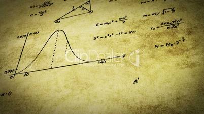 math physics formulas on old paper tilting loop