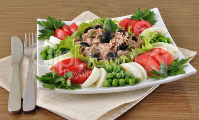 Tuna Salad and vegetables