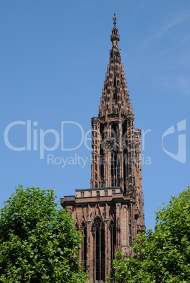 France, cathedral of Strasbourg in Alsace