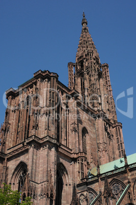 France, cathedral of Strasbourg in Alsace