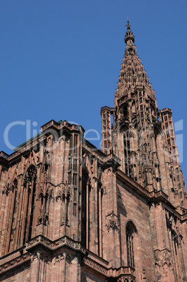 France, cathedral of Strasbourg in Alsace