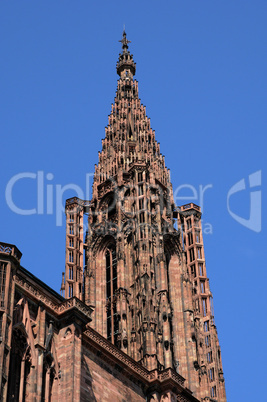 France, cathedral of Strasbourg in Alsace