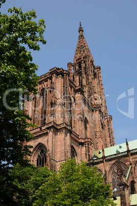 France, cathedral of Strasbourg in Alsace