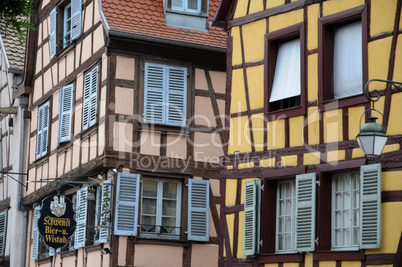 France, Alsace, renaissance house in Colmar