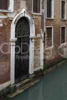 Italy, old palace near Grand Canal in Venice