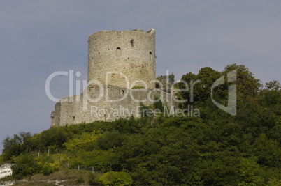 France, La Roche Guyon, keep of the 12 century