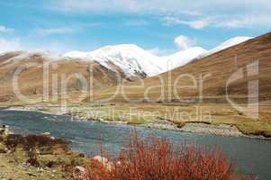 Landscape in the highland of Tibet